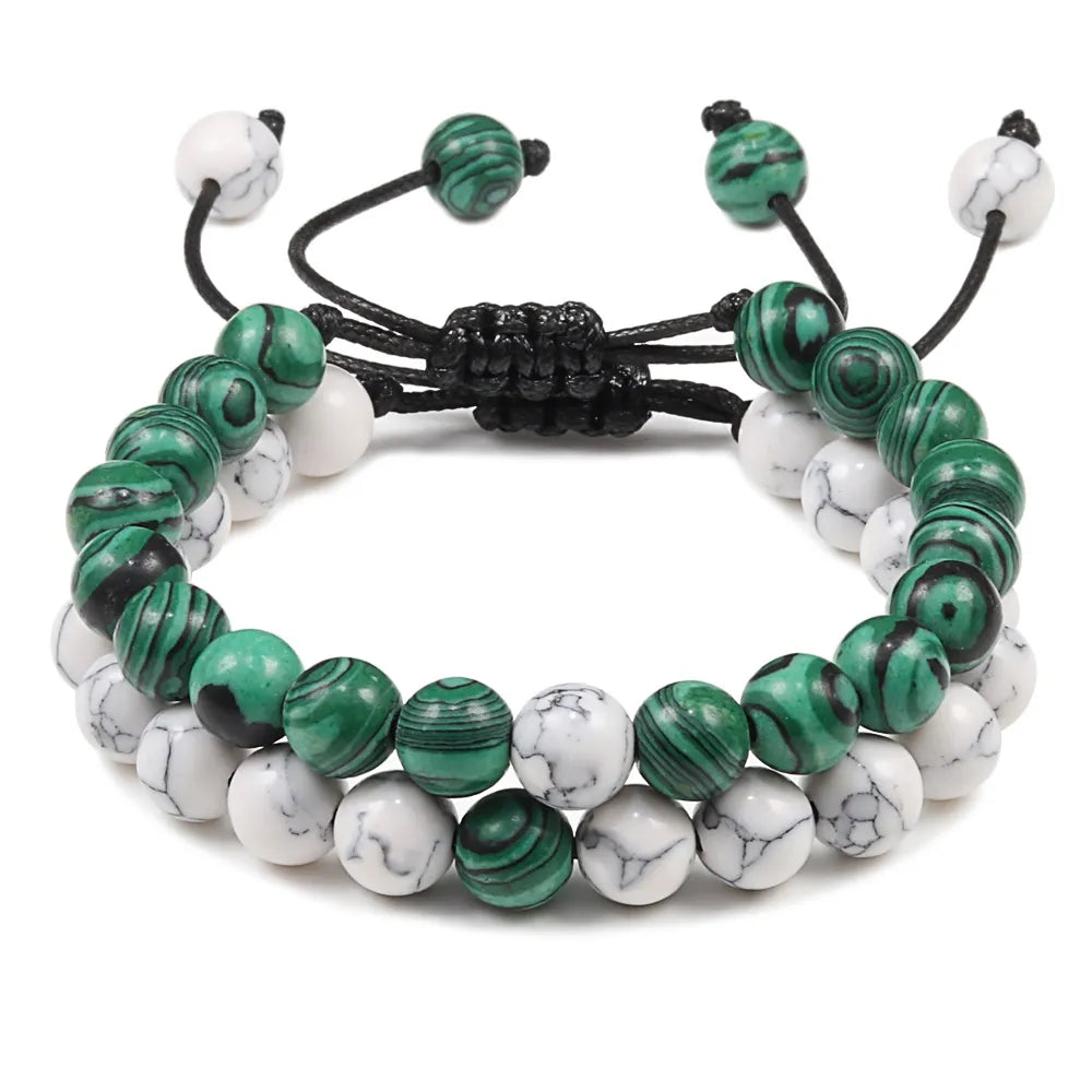 MGS Black Lava Stone Beads Charm Bracelet - Man Gifts Shop