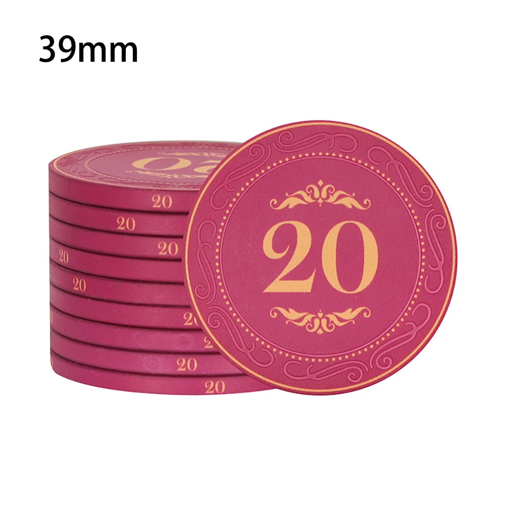 High-Quality 10PCS Ceramic Poker Chips - Man Gifts Shop