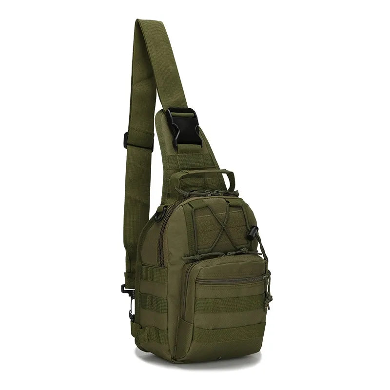 Rugged Tactical Crossbody Chest Bag for Adventurous Men - Man Gifts Shop