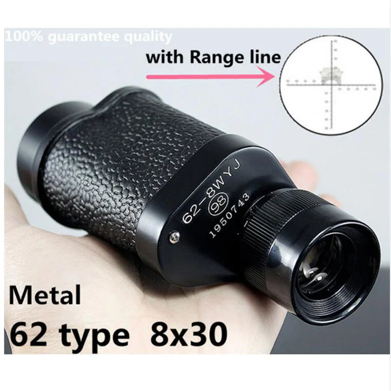 Russian Military Monocular: Metal Construction, Bak4 HD, FMC Coated, Night Vision - Ideal for Hunting and Camping - Man Gifts Shop