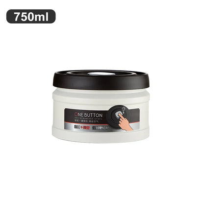 Stainless Steel Vacuum Sealed Coffee Canister – Airtight Food Storage