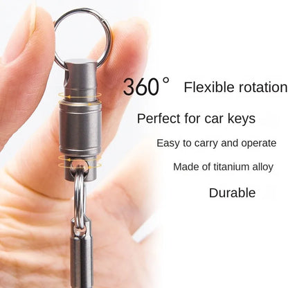 Titanium Rotate Buckle Multifunctional EDC Keyring - Man Gifts Shop