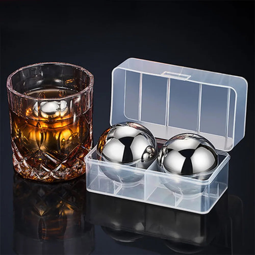 Reusable Whiskey Stone Balls Stainless Steel