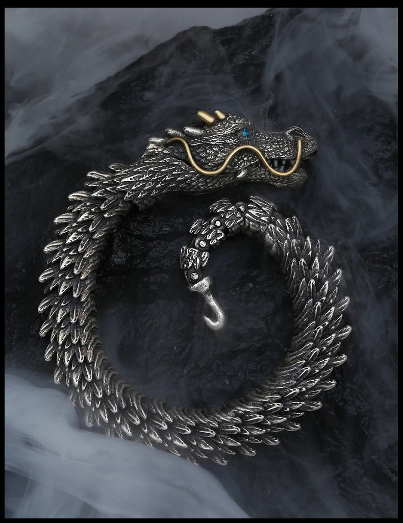 MGS Viking Black Gun Dragon Men Bracelet - Man Gifts Shop