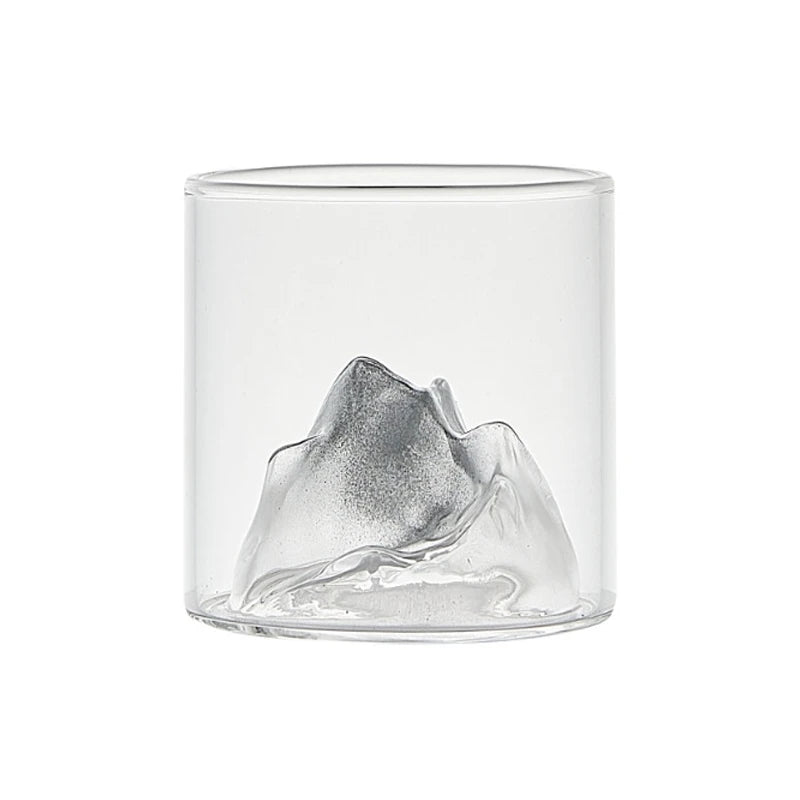 MGS Japanese Whisky Glass Cup 3D Mountain Water Glass - Man Gifts Shop