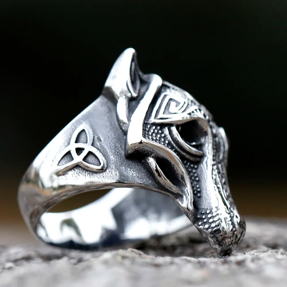 Forge Your Legacy: MGS Men's Viking Wolf 316L Stainless Steel Ring – Unleash Your Inner Warrior - Man Gifts Shop