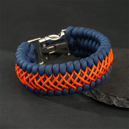 Handmade 7 Core Paracord Bracelet for Men, Outdoor Survival Camping Rope Wristband