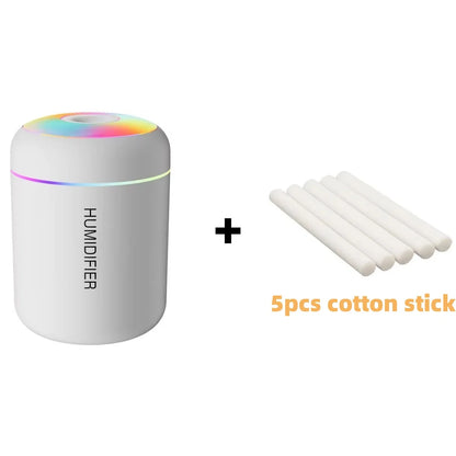 Mini 180ML USB Air Humidifier – Quiet Mist Diffuser with LED Lights