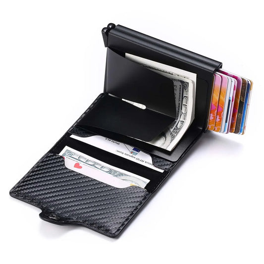 RFID Carbon Fiber Slim Wallet – Secure, Stylish, and Compact