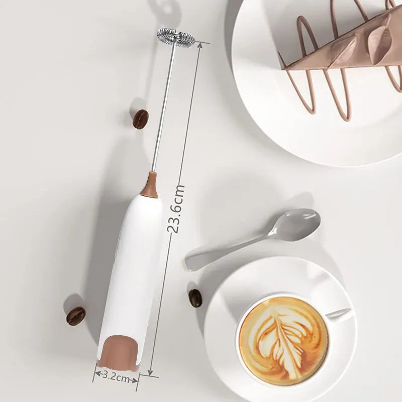 Electric Milk Frother Kitchen Drink Foamer Mixer Stirrer Coffee Cappuccino - Man Gifts Shop