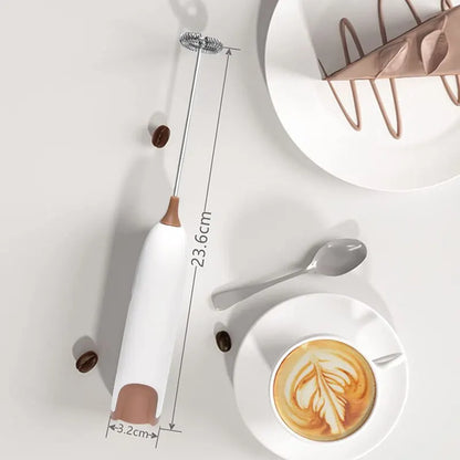Electric Milk Frother Kitchen Drink Foamer Mixer Stirrer Coffee Cappuccino - Man Gifts Shop