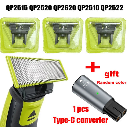 Replacement Head Blade + Gift Comb Hair Trimmer – Compatible with Philips OneBlade Series - Philips one blade replacement