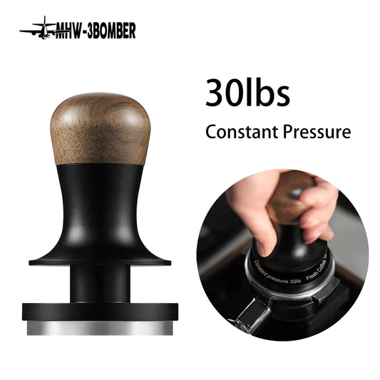 [Original] MHW-3BOMBER 30lb Constant Pressure Coffee Tamper 51mm 53mm 58mm Espresso with Calibrated Spring Loaded Barista Tool