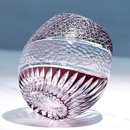 Handmade Edo Kiriko Crystal Whiskey Glass – Premium Japanese Cut Glass for Scotch, Bourbon & Cocktails