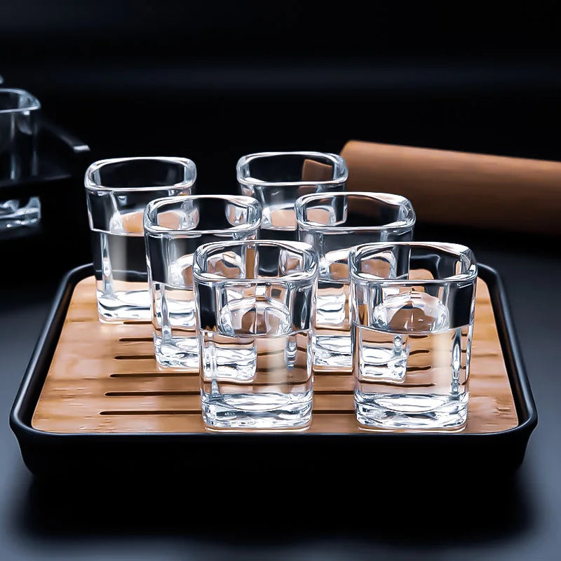 MGS Shot Glass Set with Cup Storage Rack - Man Gifts Shop