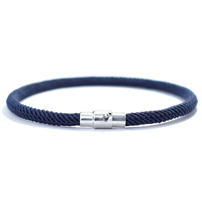 Minimalist Rope Bracelet with Magnetic Clasp – Multiple Colors – Unisex by Knotic