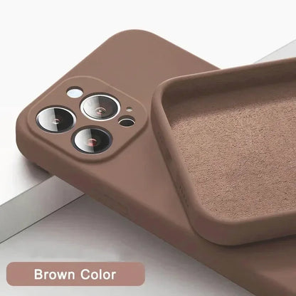 Shock-Proof Silicone Case for iPhone 15 & 16 Series – Soft, Stylish, and Protective