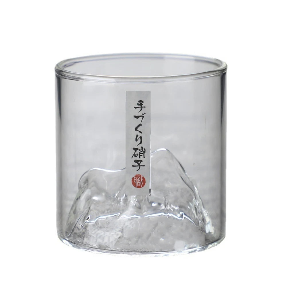 MGS Japanese Whisky Glass Cup 3D Mountain Water Glass - Man Gifts Shop