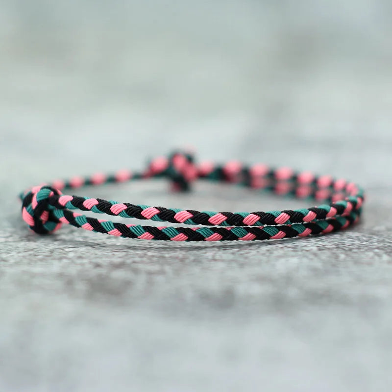 Braided Holiday Friendship Rope Bracelet