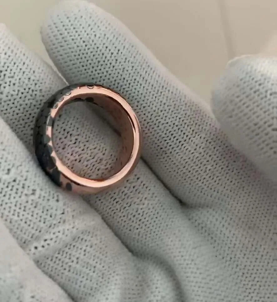 MGS Unique Custom Made Etched Superconductor Men's Ring