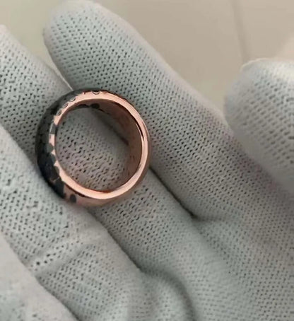 MGS Unique Custom Made Etched Superconductor Men's Ring