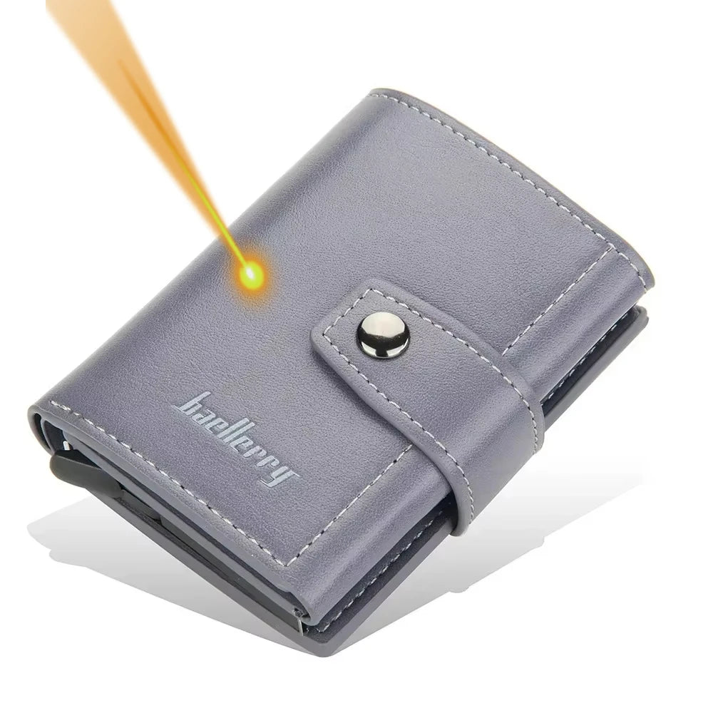 Personalized RFID-Blocking Leather Wallet for Men