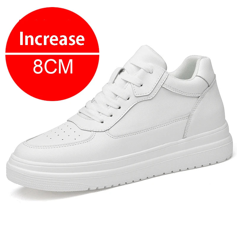 Men’s Height-Increase Elevator Sneakers | 8cm & 10cm Height Boost - Black