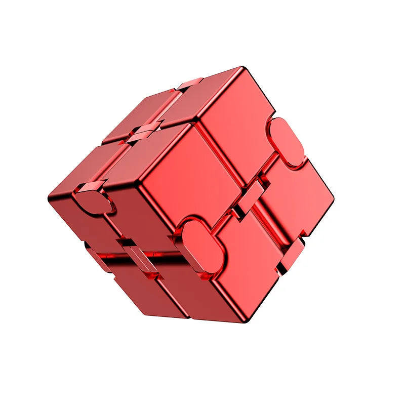 MGS Ease Stress with Our Metal Infinity Cube - Perfect Gift, Ideal for Anxiety Relief at the Office - Man Gifts Shop