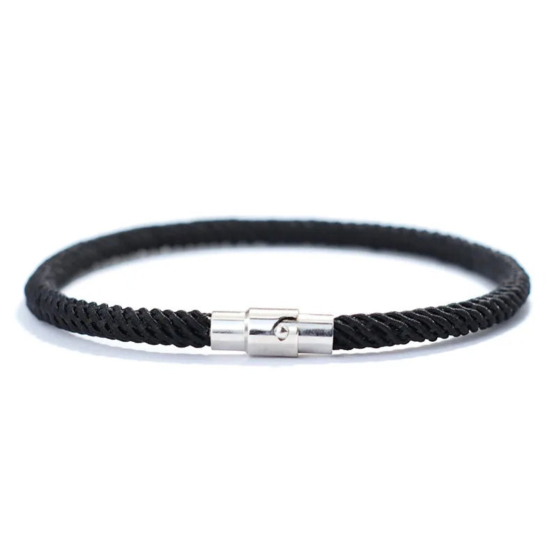 Minimalist Rope Bracelet with Magnetic Clasp – Multiple Colors – Unisex by Knotic
