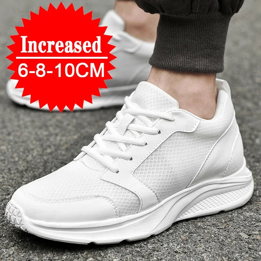 Men’s Height-Increase Elevator Sneakers | 8cm & 10cm Height Boost - Black