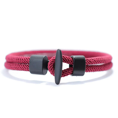 51Luckind Milan Rope Anchor Bracelet – Handmade Cotton Survival Jewelry for Men & Women