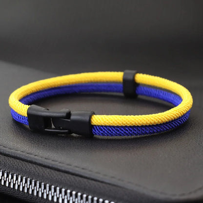 Rugged & Stylish: MGS Men's Bicolor Milan Rope Bracelet
