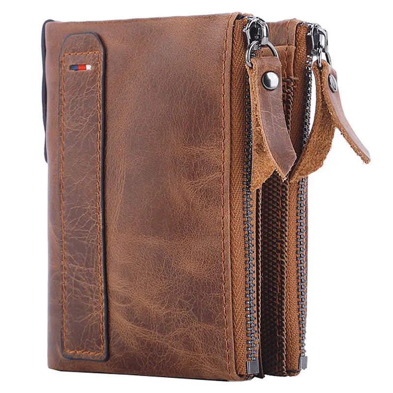 Premium Quality: MGS 100% Genuine Cow Leather Men's Card Holder Wallet - Man Gifts Shop