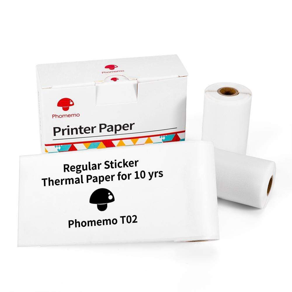 Phomemo T02 Bluetooth Mini Thermal Printer – Inkless, Portable & Multilingual