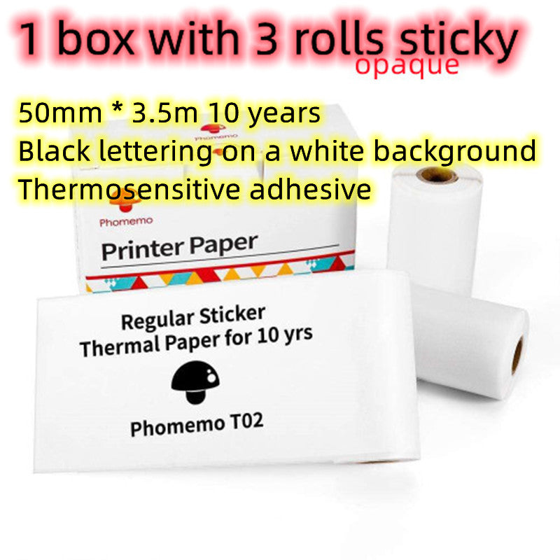 Phomemo T02 Bluetooth Mini Thermal Printer – Inkless, Portable & Multilingual