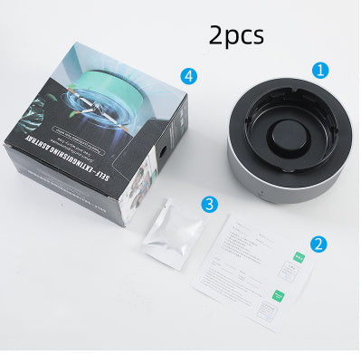 Portable Air Purifier Ashtray – Smoke Removal & Anion Freshener for Cars & Homes