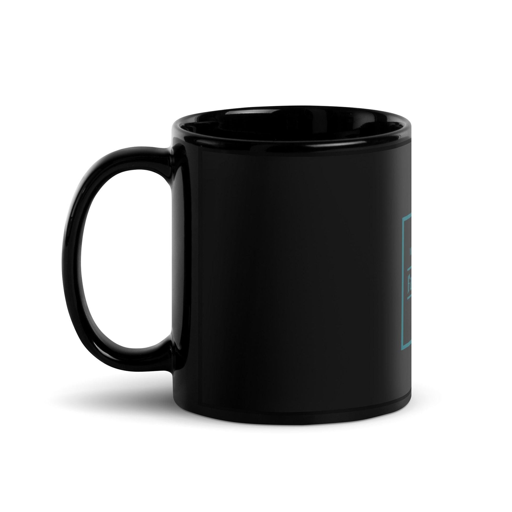 "Favorite Dad" Black Glossy Mug - Man Gifts Shop