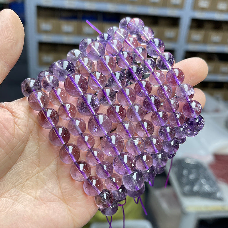 🌿 Natural Brazilian Iced Amethyst Bracelet