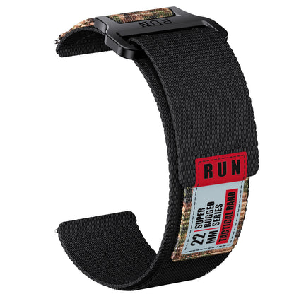 Men’s Tactical Nylon Sports Watch Strap – 20mm & 22mm Universal Fit for Samsung, Huawei, Garmin