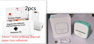 Phomemo T02 Bluetooth Mini Thermal Printer – Inkless, Portable & Multilingual
