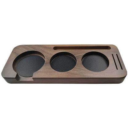 Solid Wood Coffee Distributor Board – Modern Barista Station Upgrade