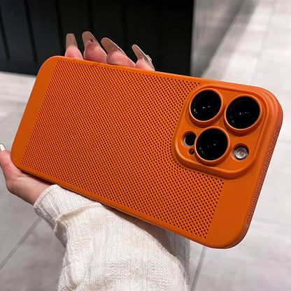 Ultra-Thin Breathable iPhone 16 Case with Lens Protector Cooling Case