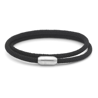 Macron Color Milan Wire Magnetic Bracelet – Titanium Steel Unisex Fashion Bangle