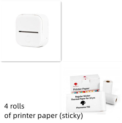 Phomemo T02 Bluetooth Mini Thermal Printer – Inkless, Portable & Multilingual