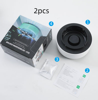 Portable Air Purifier Ashtray – Smoke Removal & Anion Freshener for Cars & Homes
