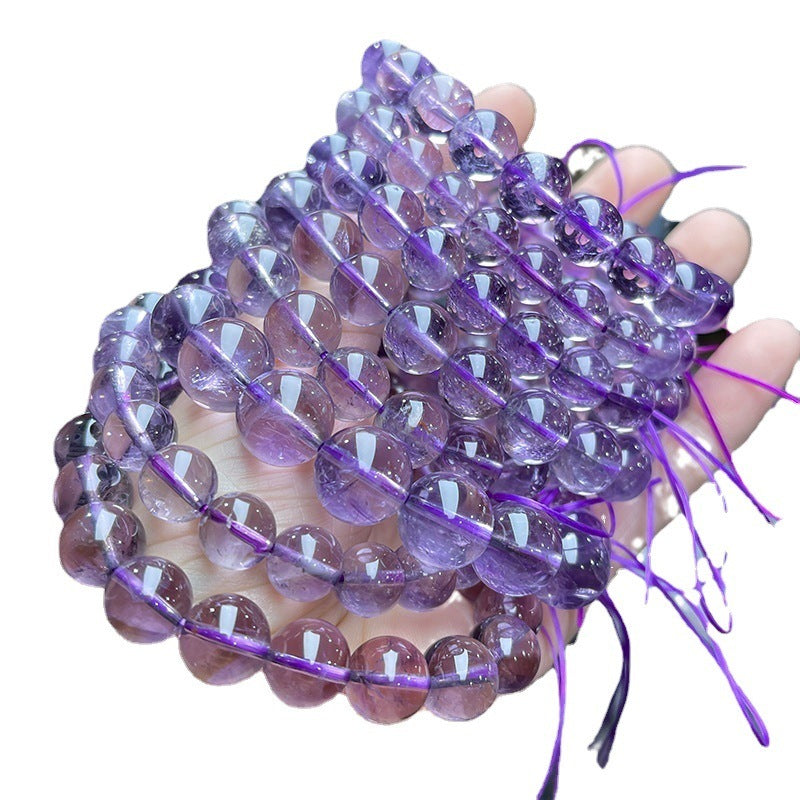 🌿 Natural Brazilian Iced Amethyst Bracelet