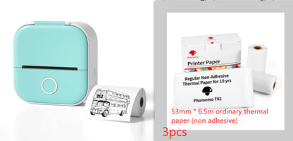 Phomemo T02 Bluetooth Mini Thermal Printer – Inkless, Portable & Multilingual