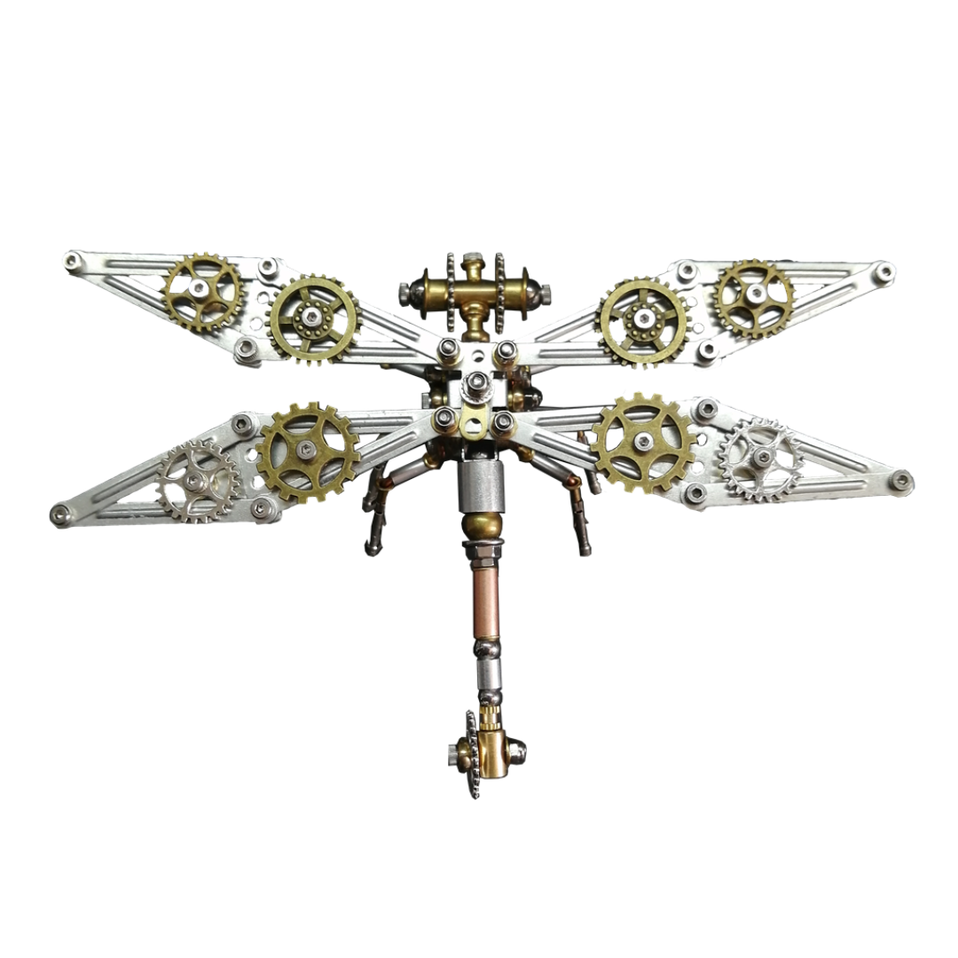 DIY 3D Steampunk Dragonfly Puzzle – Mechanical Insect Marvel