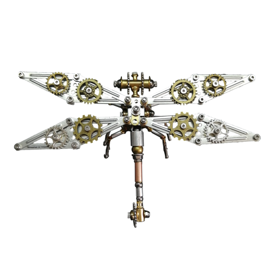 DIY 3D Steampunk Dragonfly Puzzle – Mechanical Insect Marvel