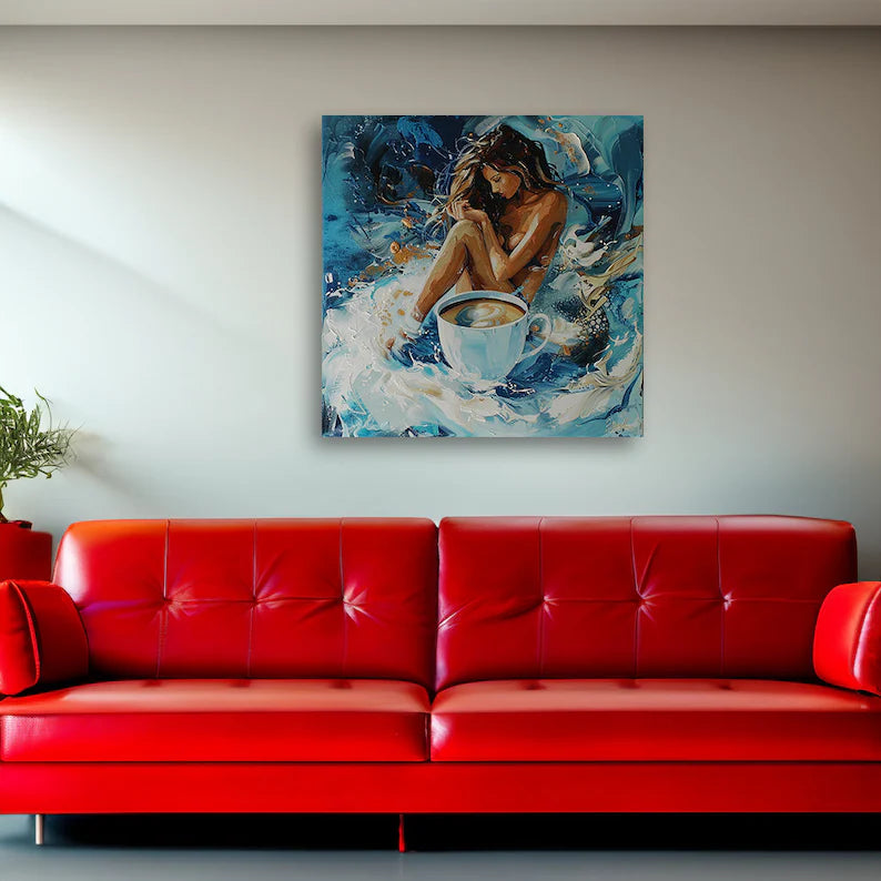 Nude Women Wall Art Canvas - Abstract Woman Decor for Living Room or Office